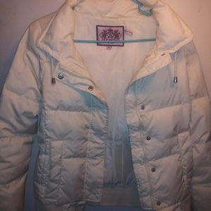 JUICY COUTURE Down Puffer Jacket Coat Size Small